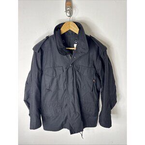 Alpha Industries M-65 Field Coat Cold Weather Jacket Black X-Small Military